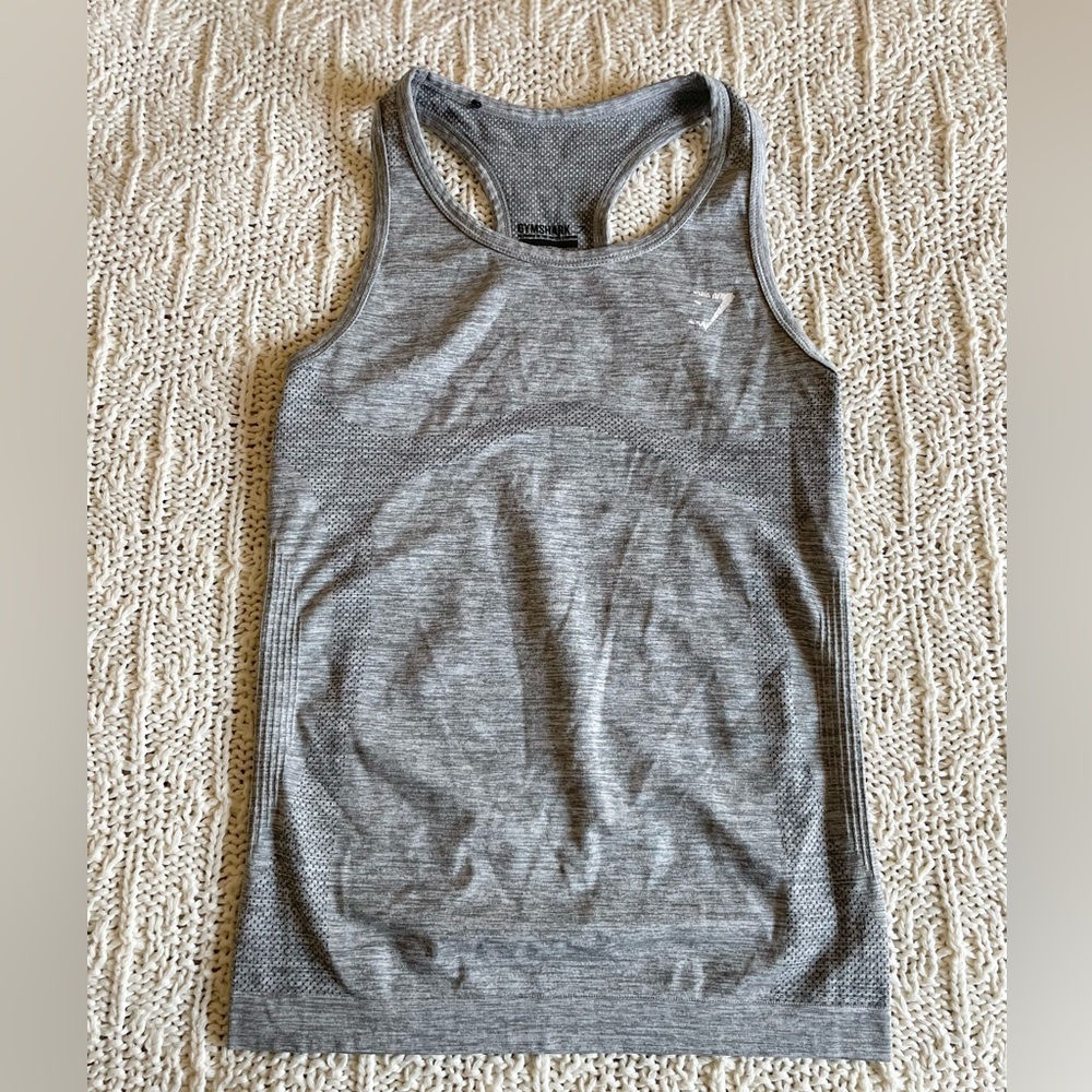Gymshark charcoal gray exercise tank top